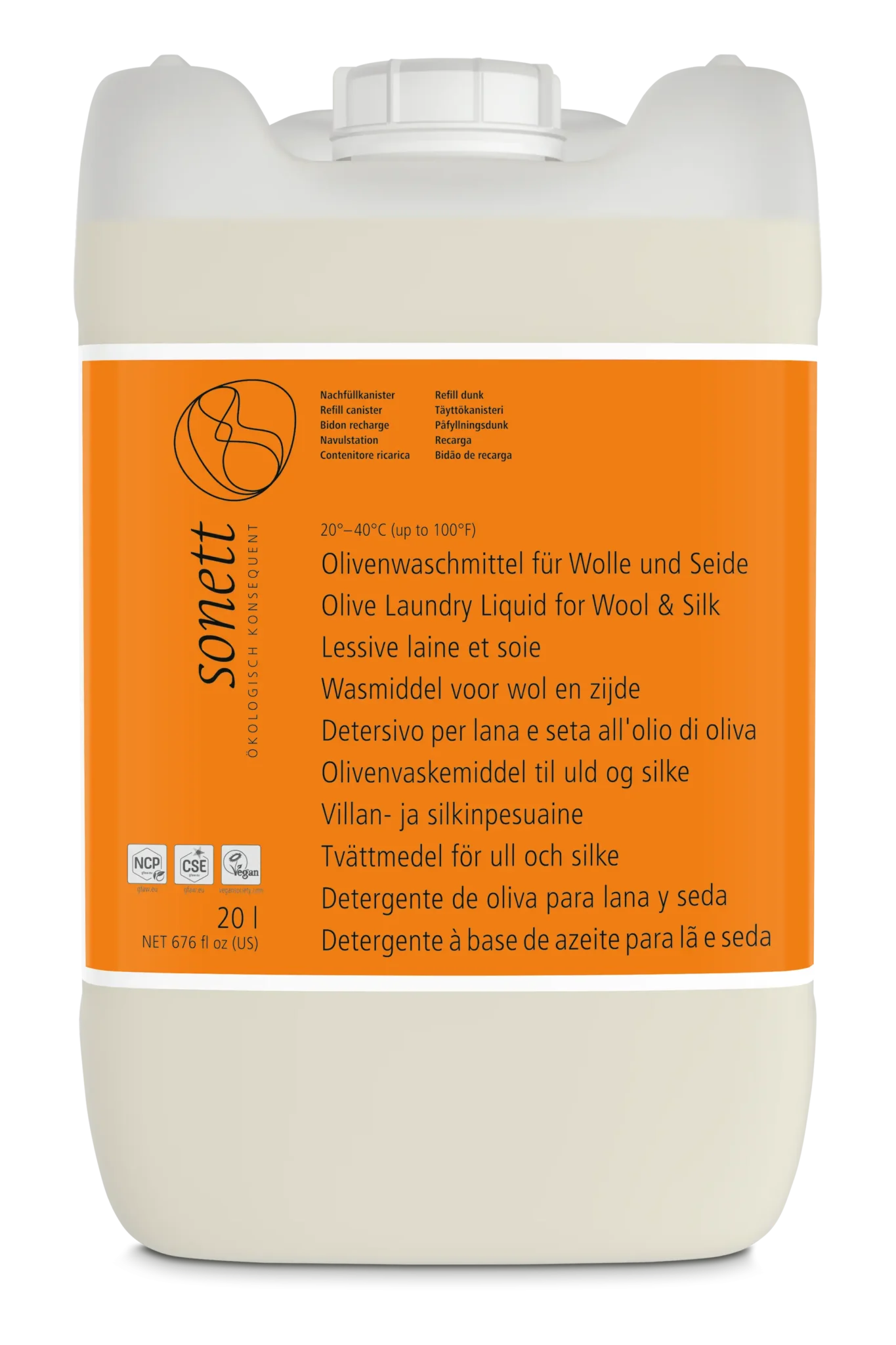 Vaskemiddel uld/silke oliven - 20 l