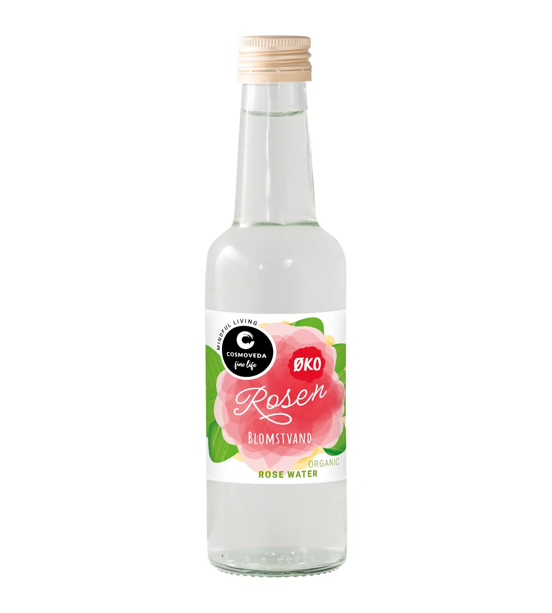 Rosenblomstvand 250 ml - øko