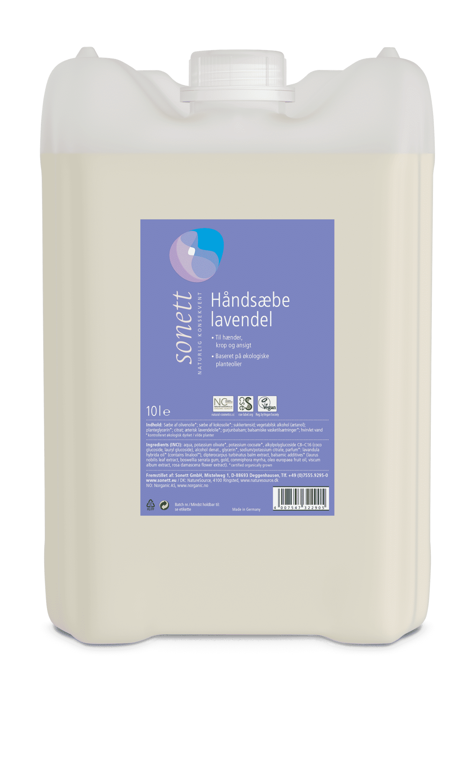 Håndsæbe lavendel - 10 l