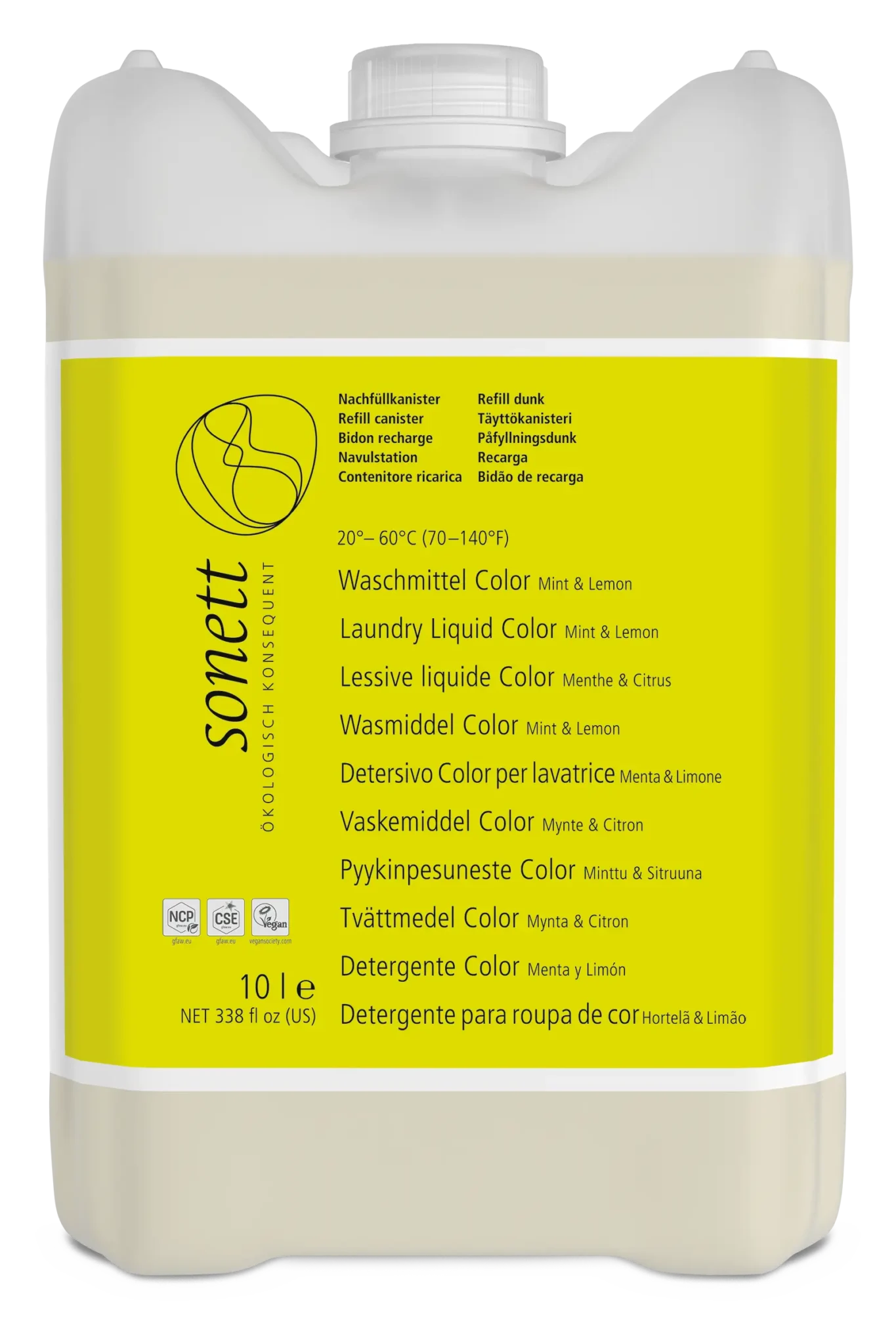 Vaskemiddel Color mynte & citron - 10 l