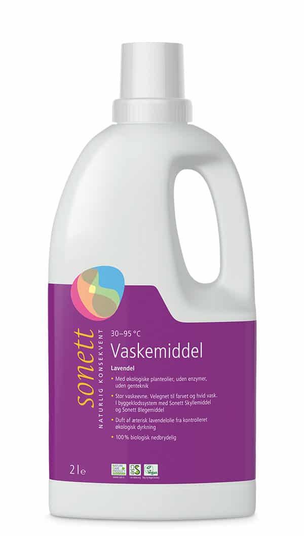 Vaskemiddel lavendel flydende - 2 l