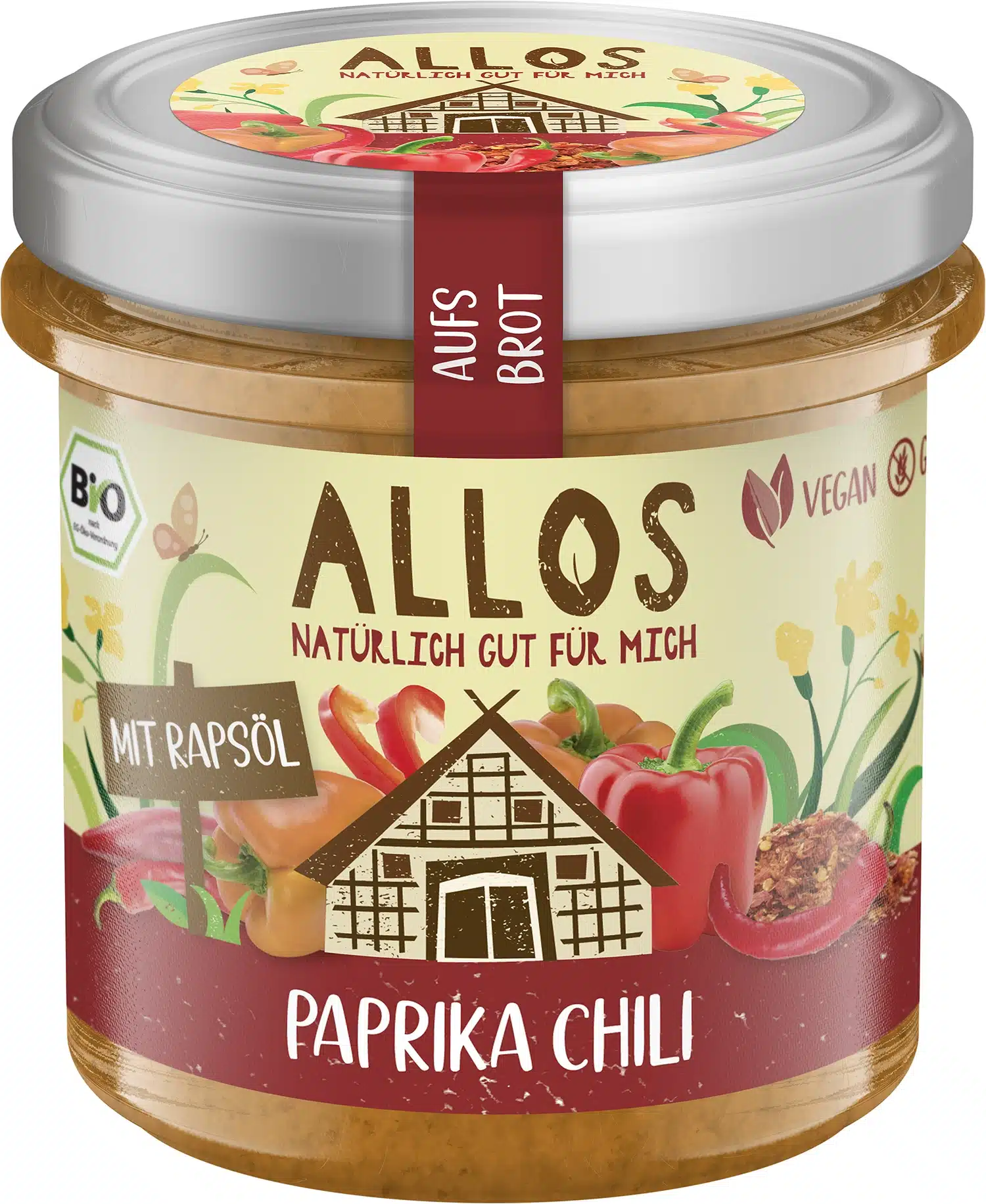 Smørepålæg aufs Brot Peberfrugt/Chili - øko