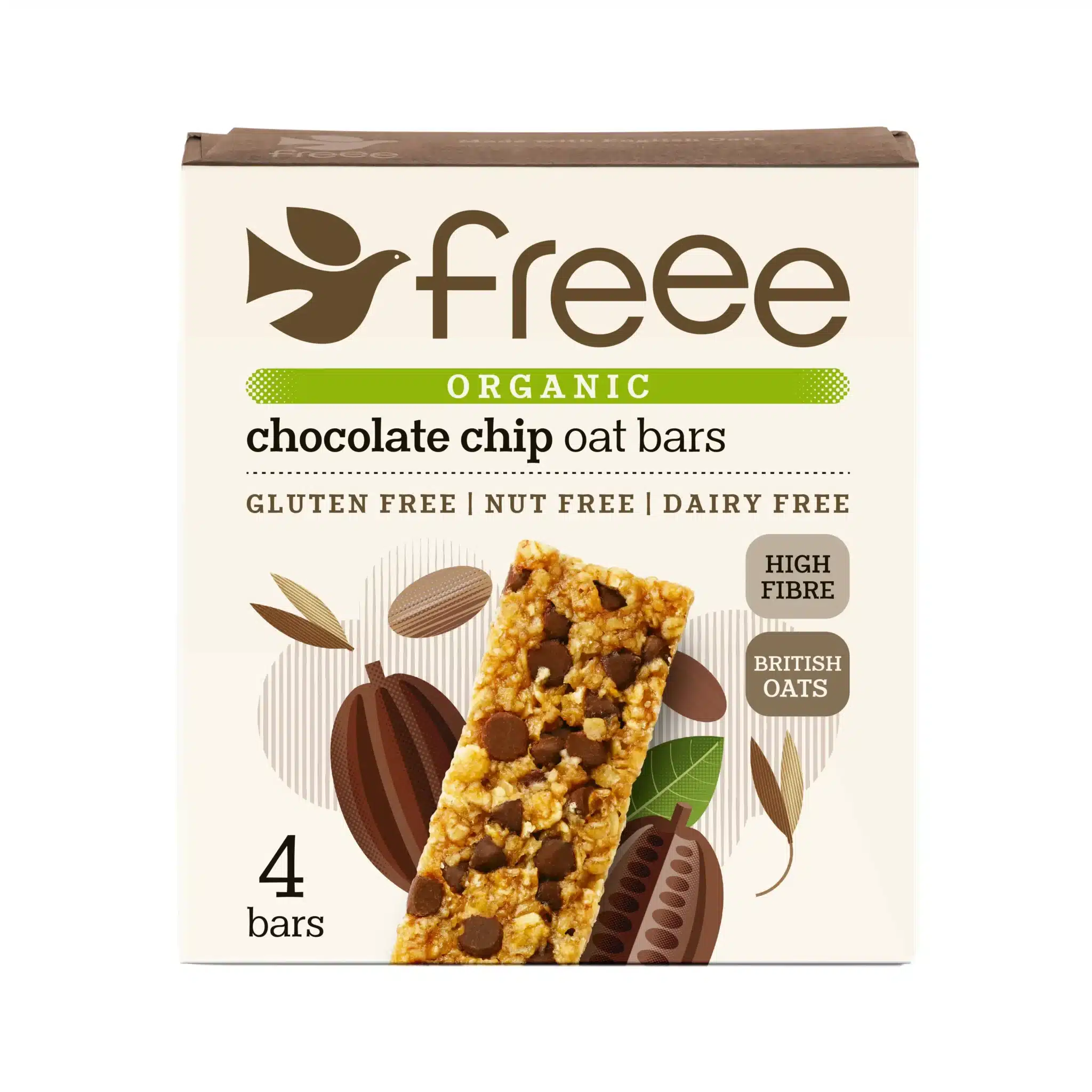 4 pak Havrebar med Chocolate Chip (glutenfri) - øko