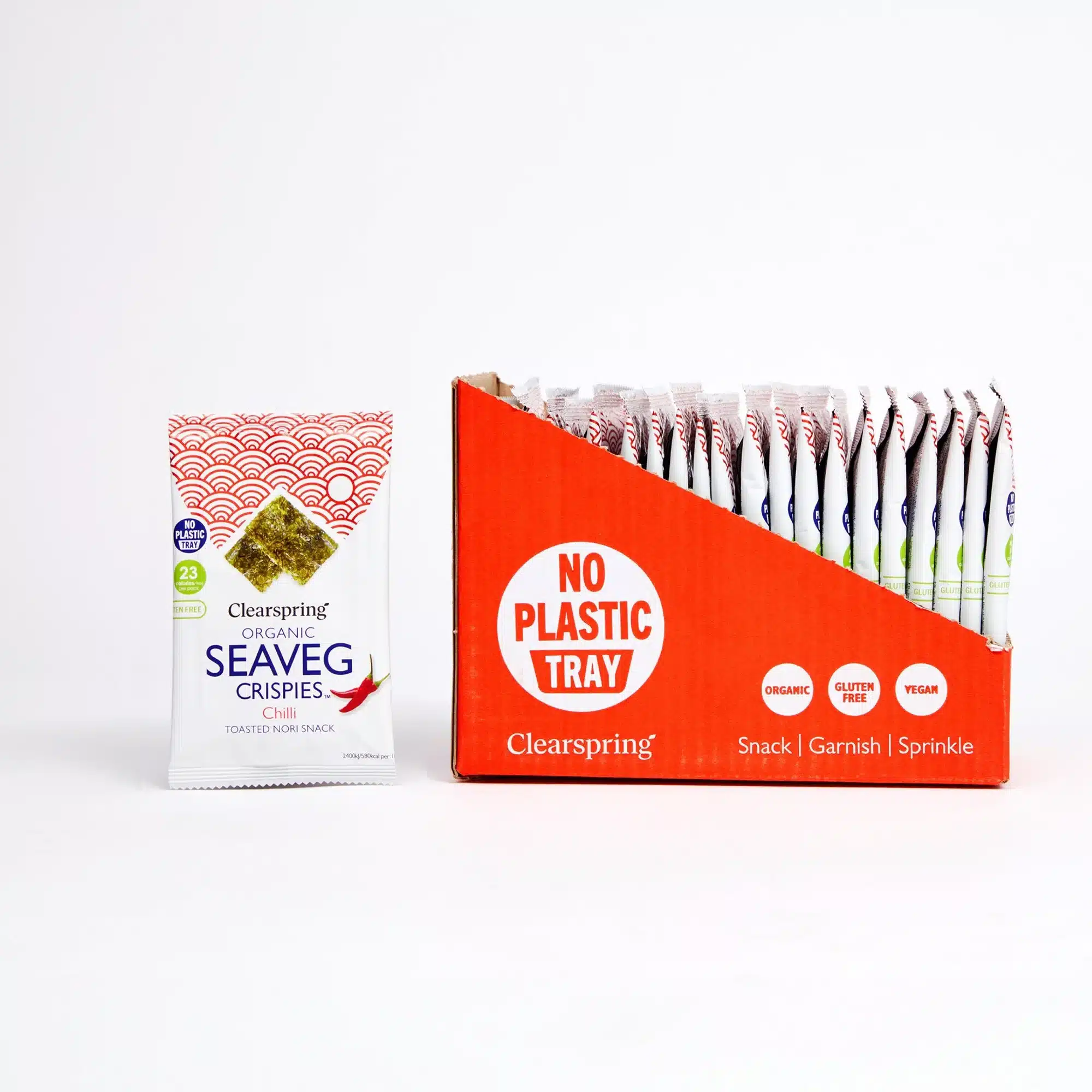 Seaveg Crispies Chili (Tang Chips) 4 g - øko - Image 3