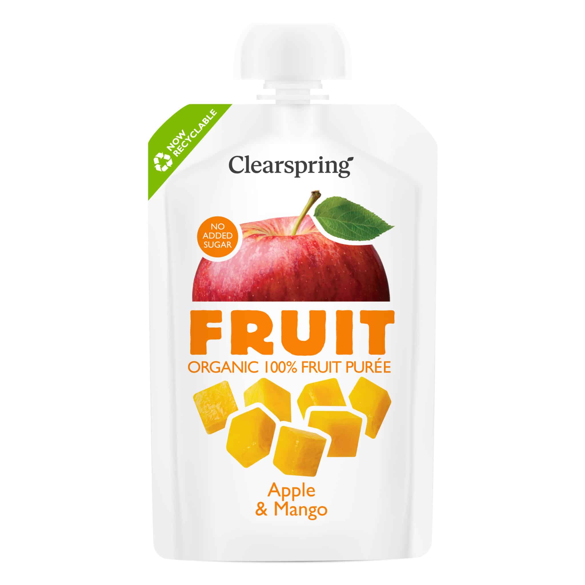 100% Fruit Puré - Æble & Mango - øko