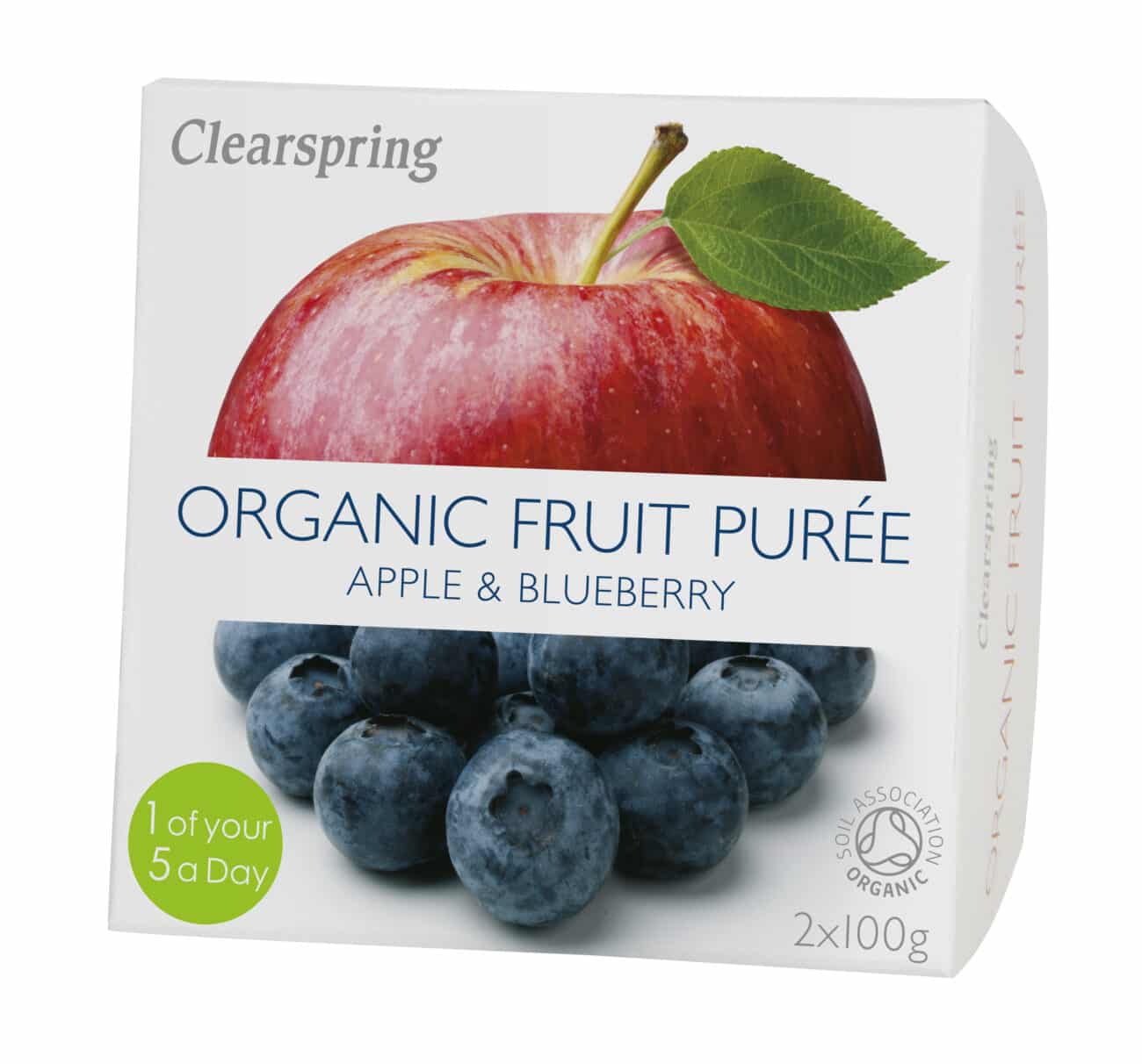 Æble Blåbær frugtpuré 2 x 100 g - øko