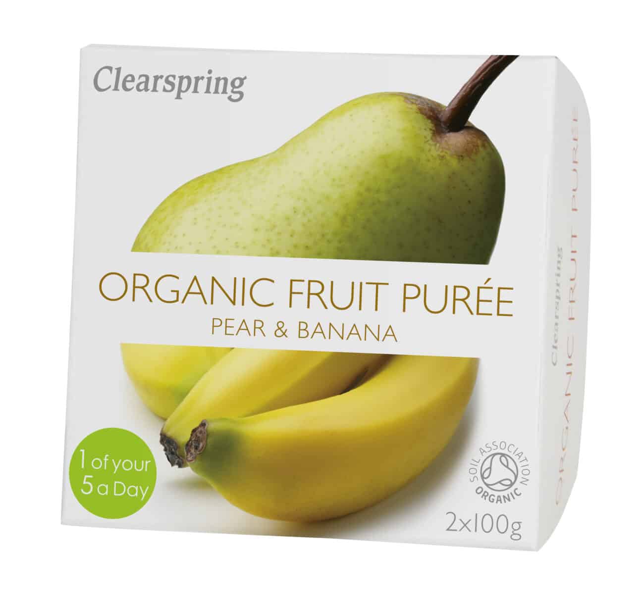 Pære Banan frugtpuré 2 x 100 g - øko