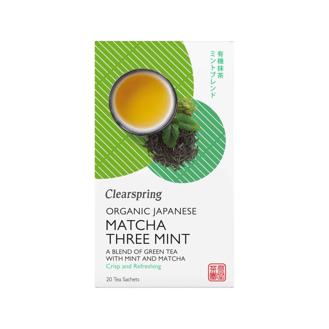 Grøn te m. Matcha og Mynte - 20 breve - øko