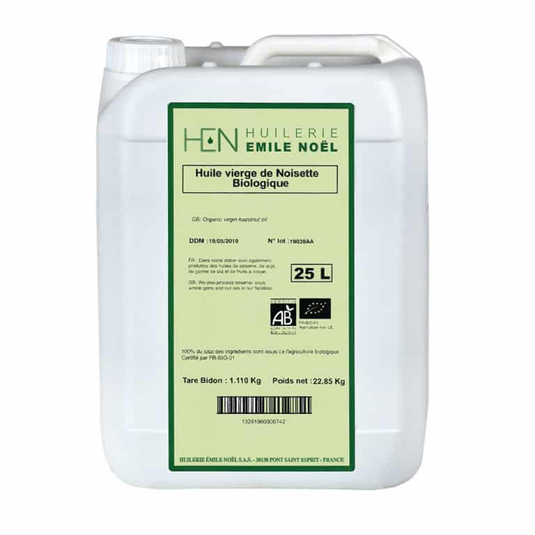 Hasselnøddeolie 25 l - øko