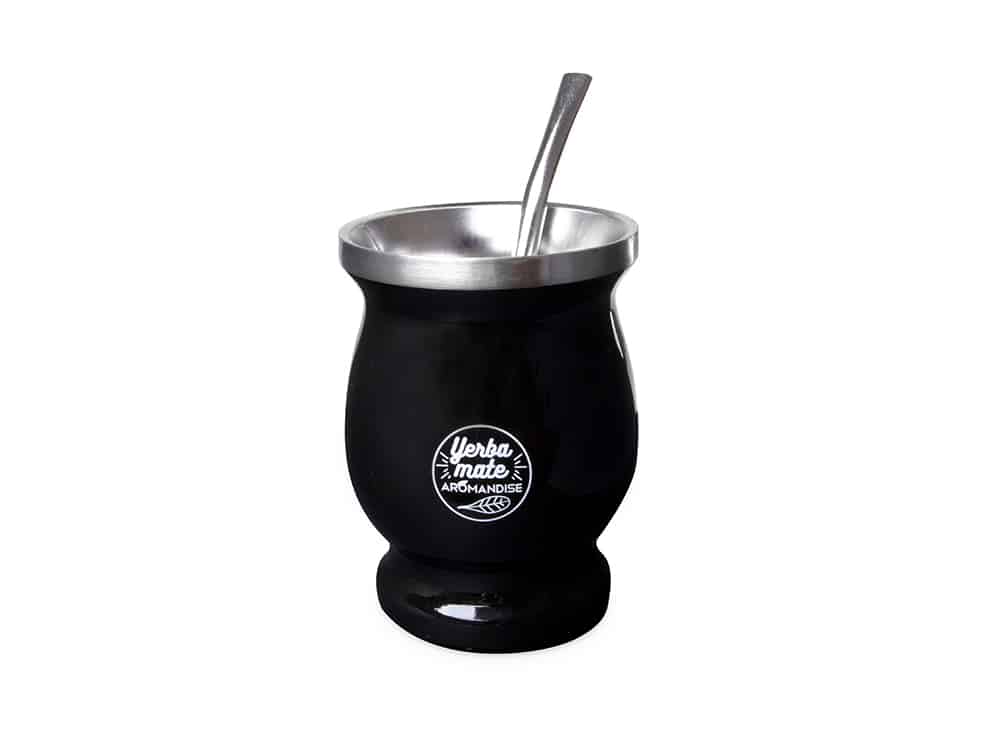 Yerba Mate krus m. bombilla sugerør 230 ml