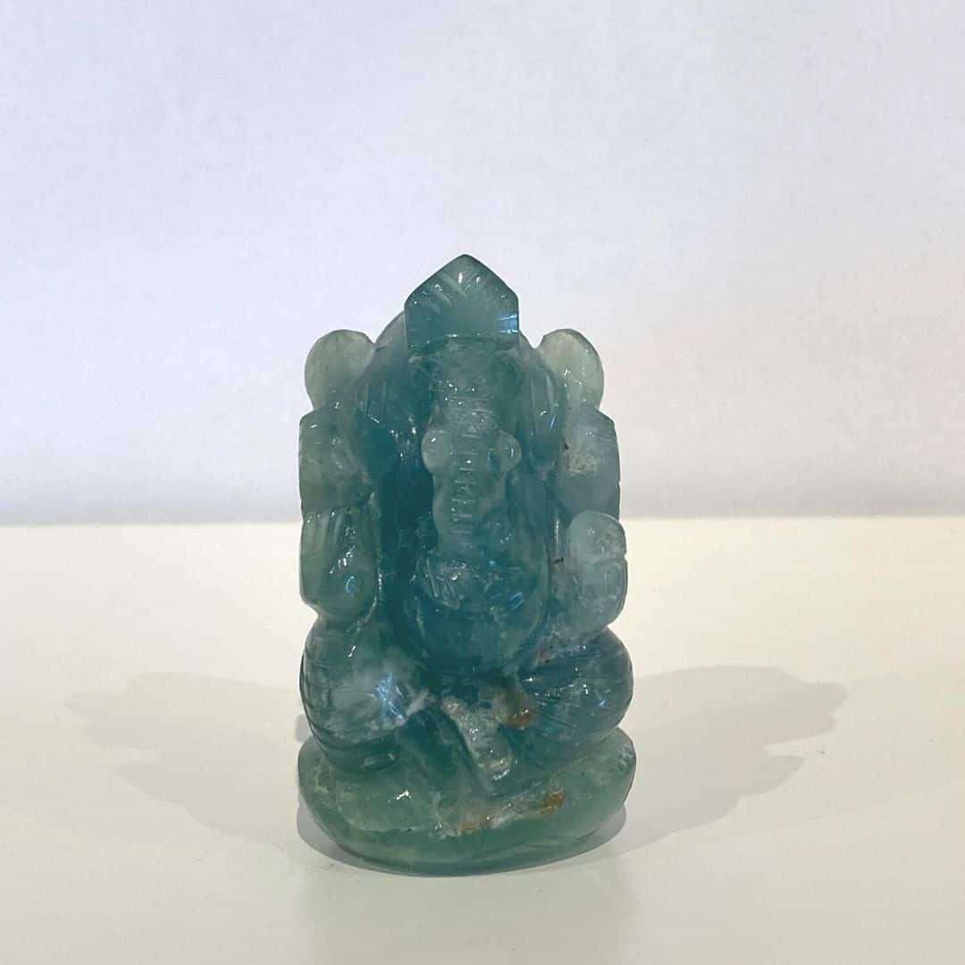 Ganesha - Grøn Fluorit