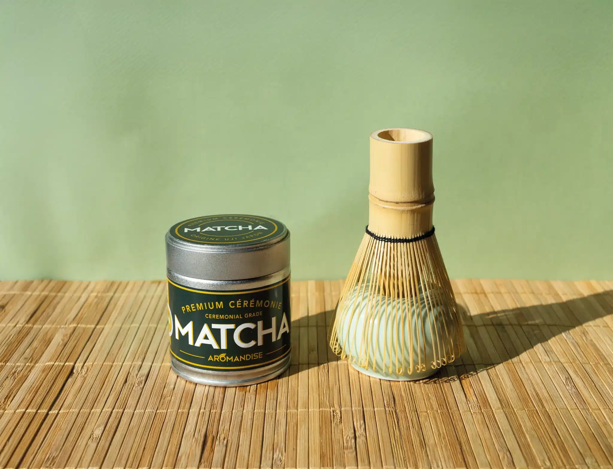 Matcha discovery-sæt (ceremonial grade matcha te, piskeris og holder) - øko - Image 3