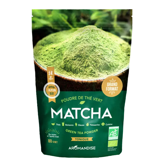 Matcha grøn te pulver 80 g - øko