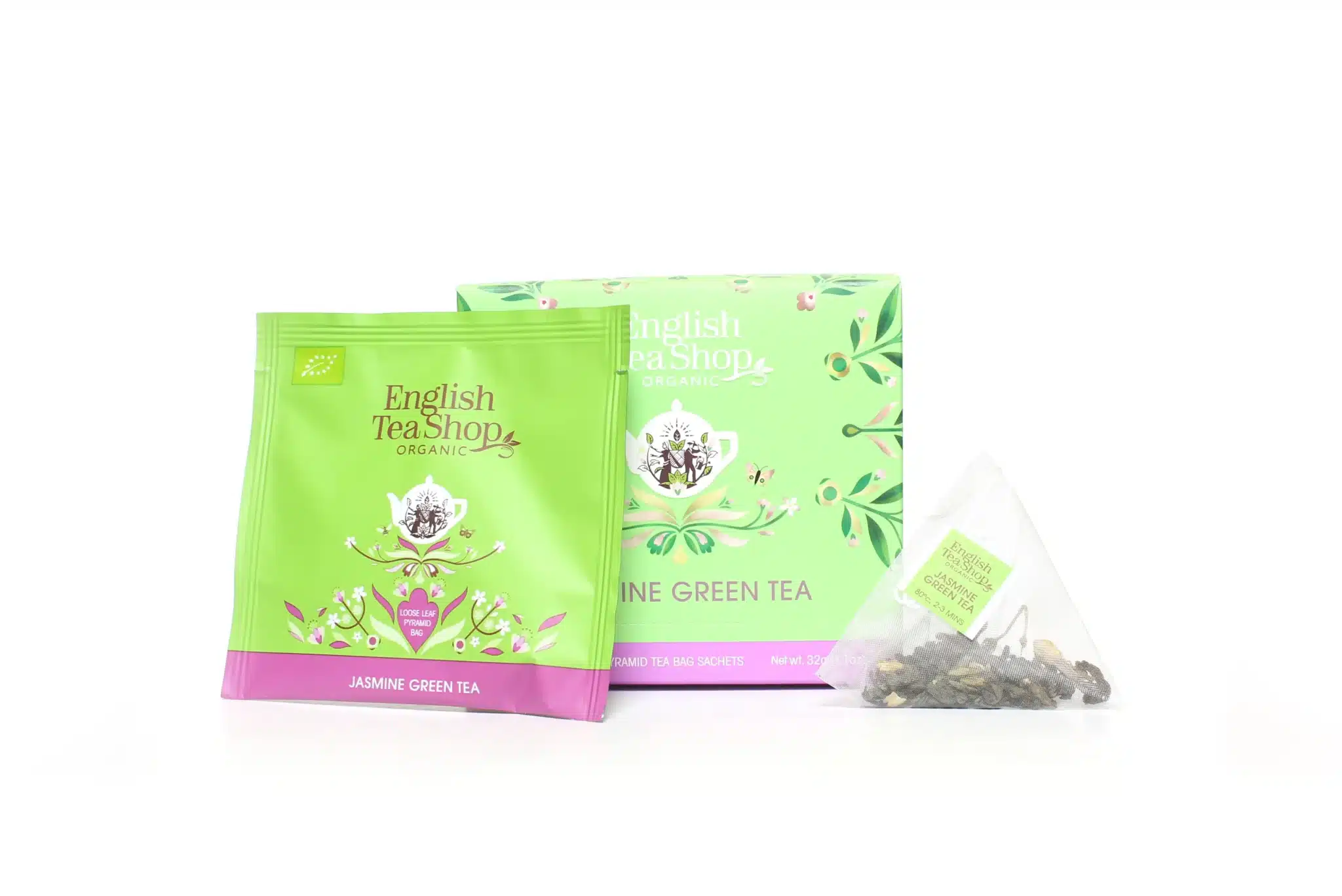 Jasmine Green Tea (16 pyramideposer) – øko - Image 2