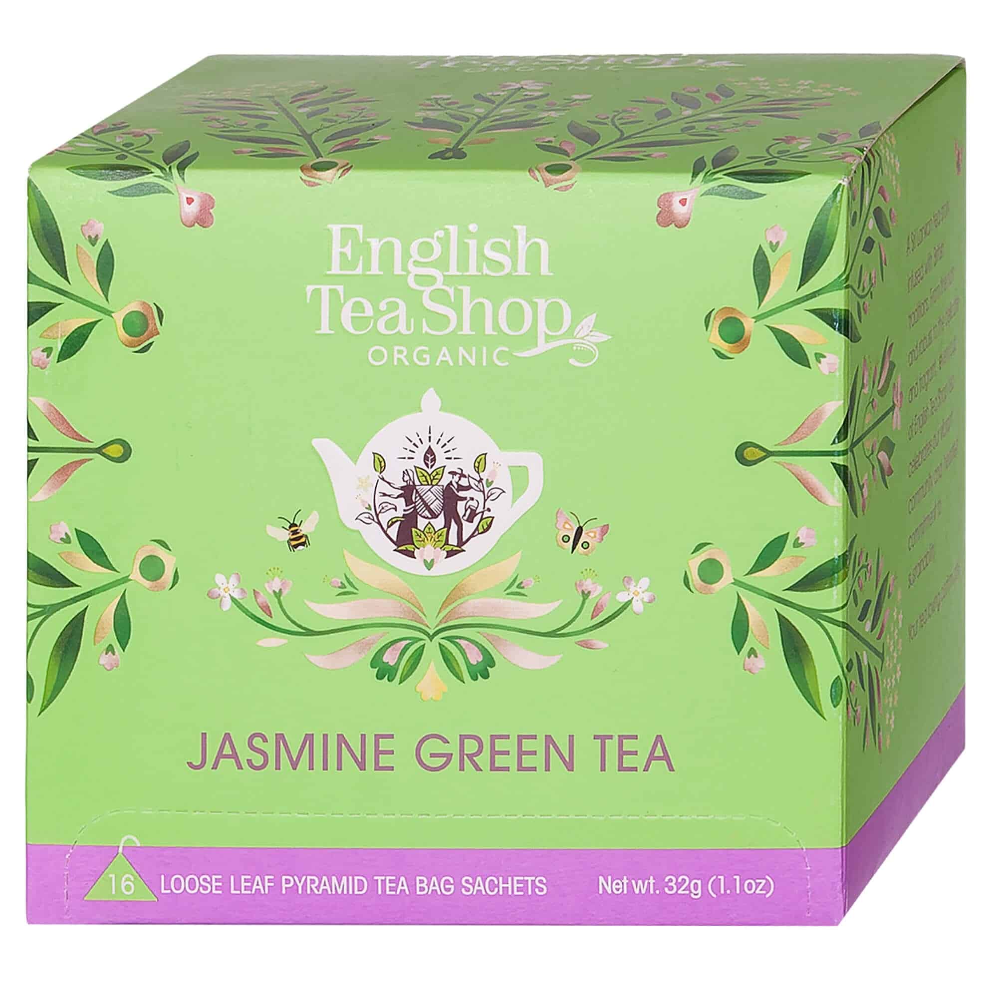 Jasmine Green Tea (16 pyramideposer) – øko