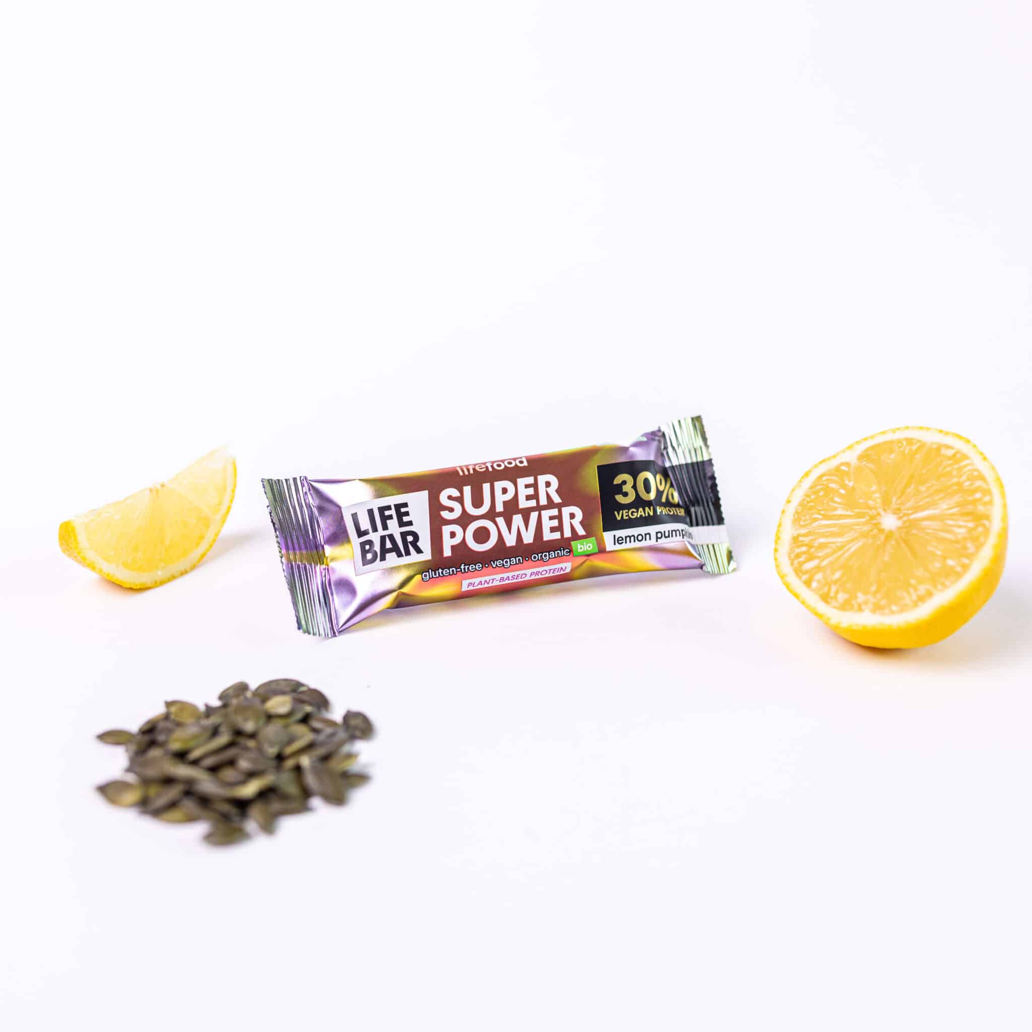 Super Power proteinbar- lemon pumpkin - øko - Image 3