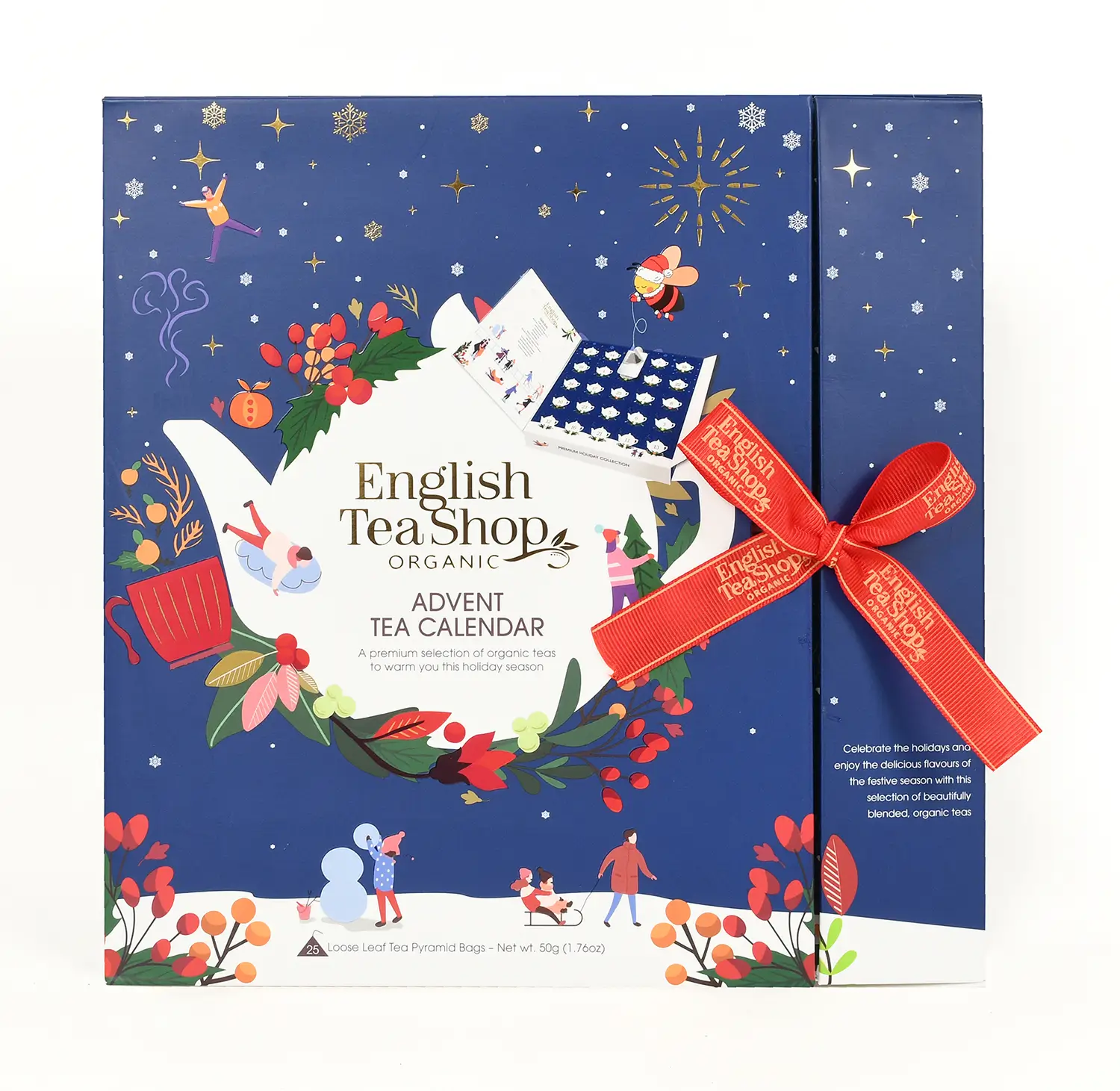 Julekalender Te Book Style (Blå) – øko