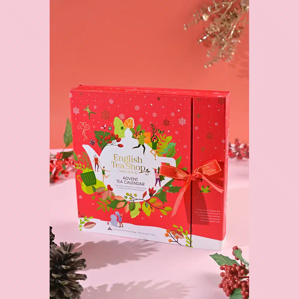 Julekalender Te Book Style (Rød) – øko - Image 2
