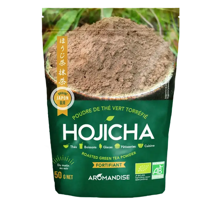 Hojicha grøn te pulver 50 g - øko