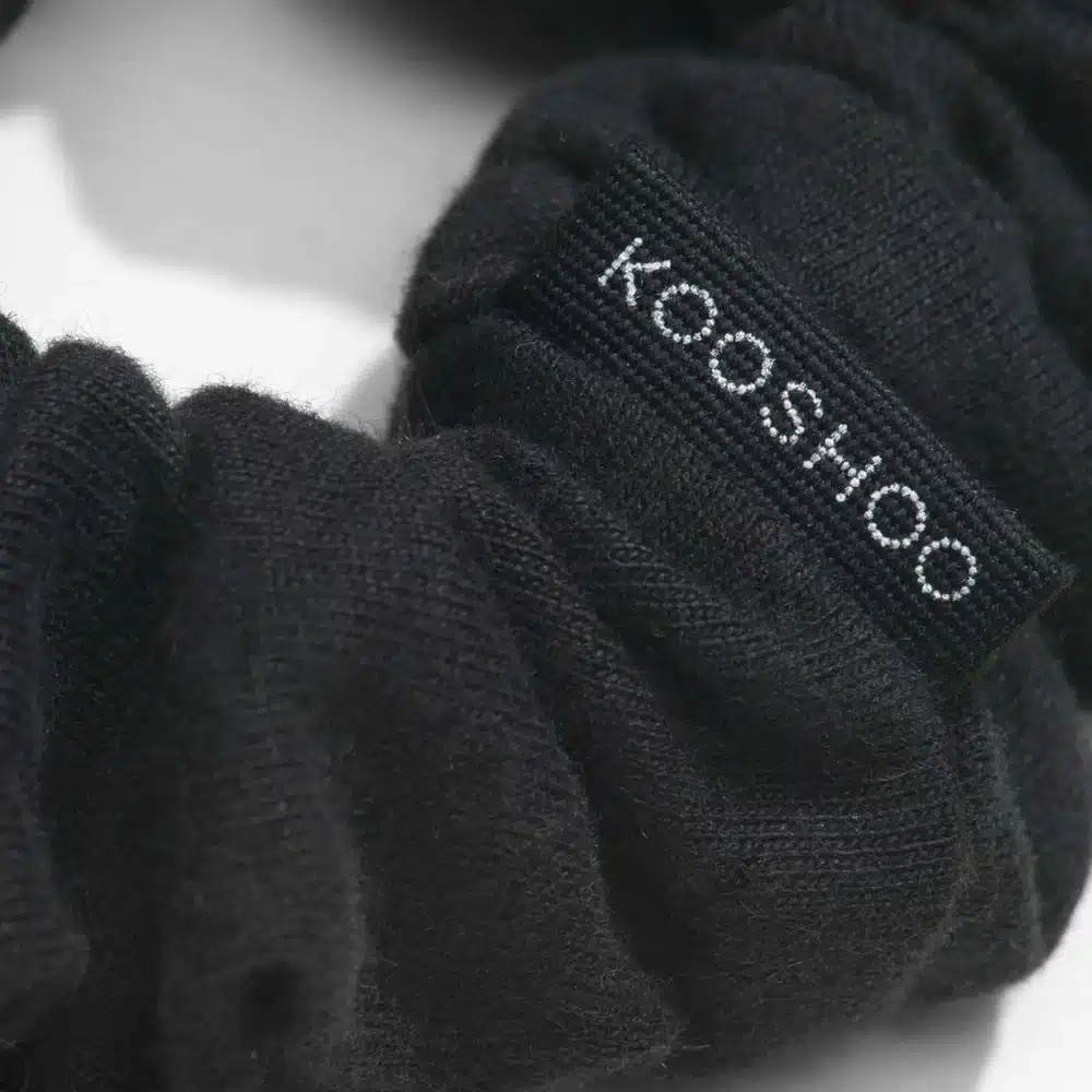 Hår scrunchie Sort - øko & plastikfri - 2 stk - Image 2
