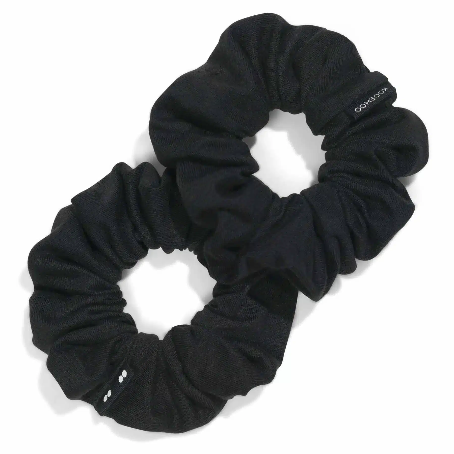 Hår scrunchie Sort - øko & plastikfri - 2 stk - Image 4