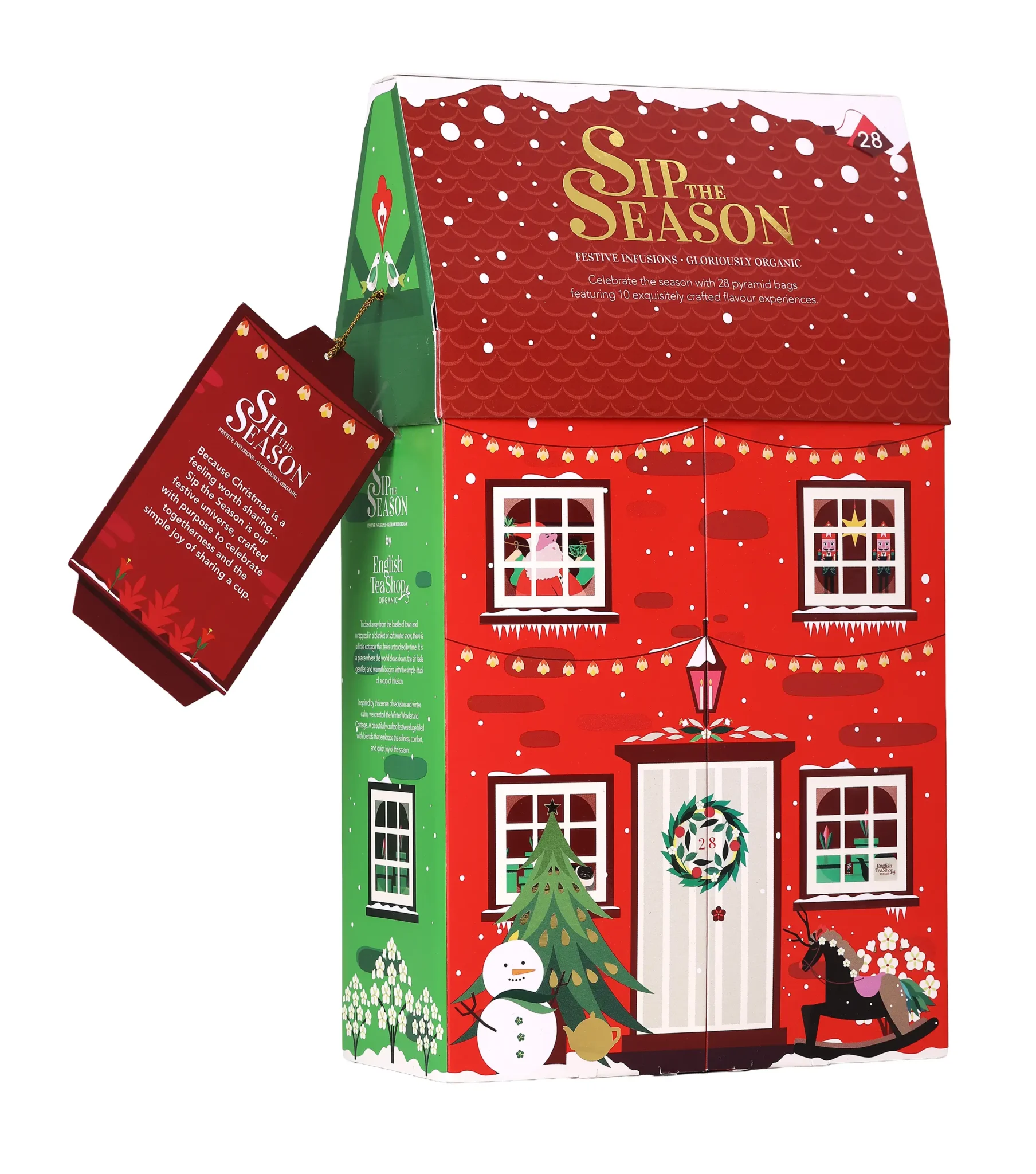 Gaveæske Te Christmas Cottage - øko - Image 3