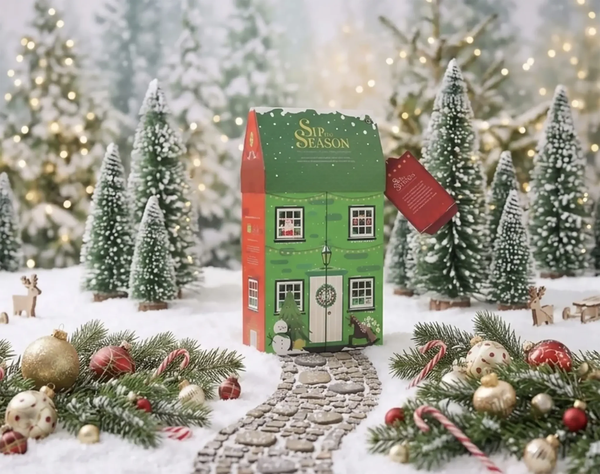 Gaveæske Te Christmas Cottage - øko - Image 2