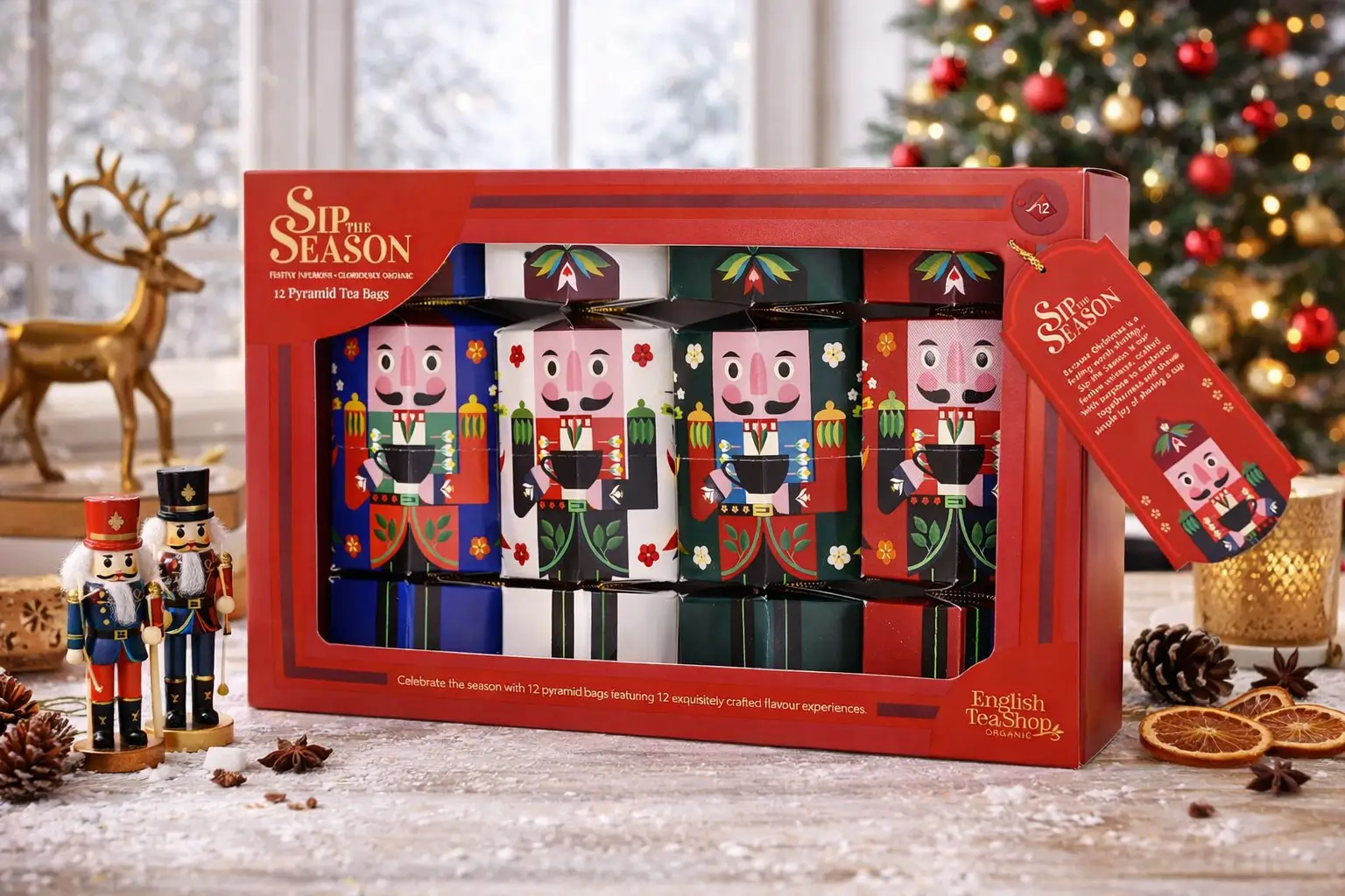 Nøddeknækker Juleknallert te collection Gaveæske - øko - Image 4