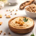 Hummus med sød hvid miso