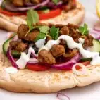 Vegansk Seitan sharwarma