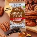 Xtra mørk Pecan Caramel Chokay bar u. tilsat sukker