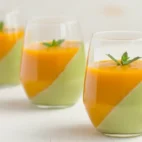 Matcha Panna Cotta med Mango