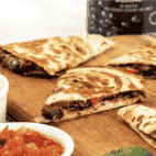 Black Beans Quesadillas med guacamole dip